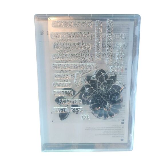 Stampin' Up! Stamp Set CRAZY ABOUT YOU Set of 33 137137 Holidays Seasons - Picture 4 of 5